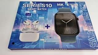 Series 10 Smart Watch with 7 straps and Earbuds