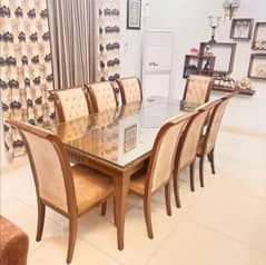 8 chairs Dining table
