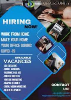 Urgent need staff of 50 persons