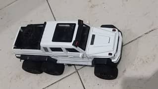 Diecast 6x6 Off-Road Toy Car – Metal Body, Openable Doors