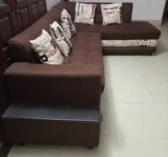 L Shape Sofa with cushions