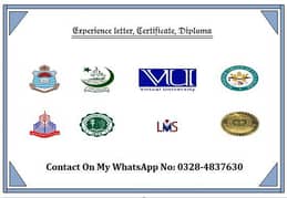 All diploma certificate experience letter resume tuition are available