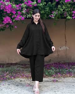 Product Name*: Stylish Women's Western Style Coat Inner & Trouser