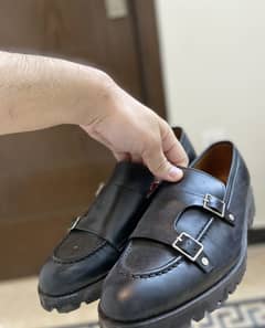 Double Monk Pure leather Brand New Chunky Loafers