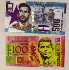 Ronaldo Messi note