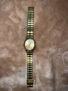 unique 18 k electroplated watch