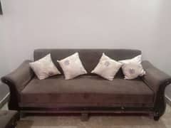 Sofa cum bed + setty