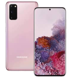 Samsung S20 5G RosePink Color with just a little Crack on Camera Glass