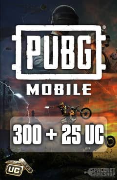 PUBG mobile uc 300+25 free