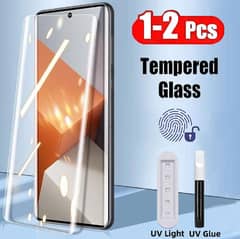 Redmi note14 pro 2 pieces full glue uv tempered glass screen protector