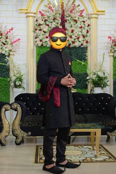 NEW SHERWANI WITH COMPLETE GROOM PACKAGE ALL IN ONE INNER TROUSER ALL