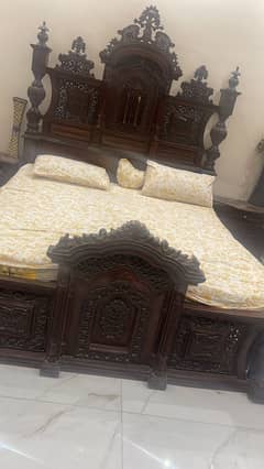 pure wood bed set