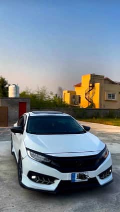 Civic 2016-21 front fiber splitter