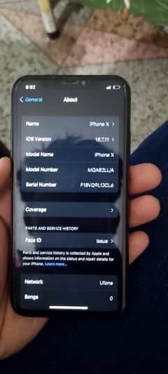 Iphone X Officially PTA Approved With original Charger