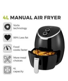 AIR FRYER TOWER VORTEX 4L MANUAL BRAND NEW