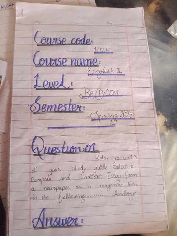 Allama iqbal open university assignments 3