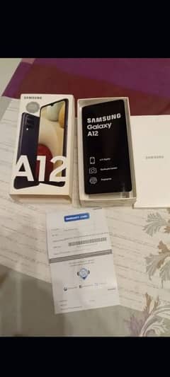 Samsung a12 home use box pak lea tha khud Black colour 10.10 condition