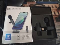 For audio and vedio k8 wireless mic with type-C receiver