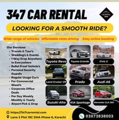 Rent a Car / Car Rental Services Quick & Easy In All Over Pakistan