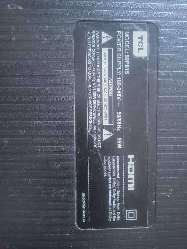 Tcl original led 50" Android 4k 10/10 Condition Used in home (call me) 6