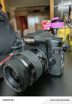 canon 40d with lens and all genuine accessories
