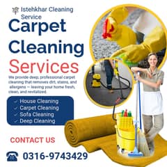 Carpet Cleaning / Sofa Cleaning / Deep Cleaning / House Cleaning
