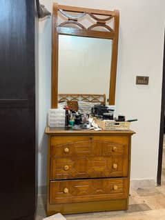 Double Bed with Side Tables & showcase