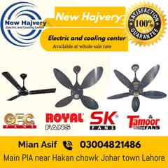 AC & DC fan/ceiling fan/royal fan/sk fan/younis fan/sofi fan