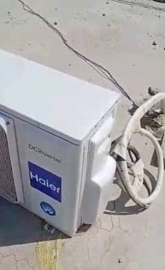 Haier AC DC inverter 1.5 ton argent for sale my WhatsApp  0302-1241690