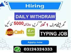 Assignment Job  / Part Time Full Time Job / Job for male and female