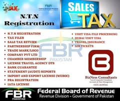 Tax Filer |Tax Consultant | FBR | Income Tax Return | Sales Tax, NTN