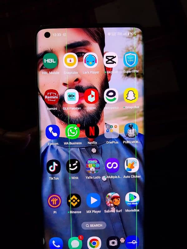 one plus 8pro 2 minar C lines Han screen py. 2