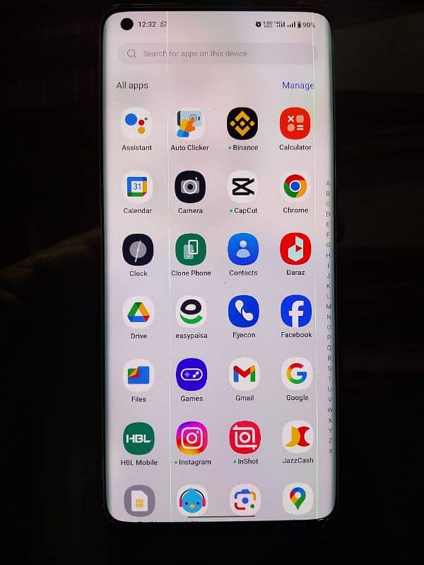 one plus 8pro 2 minar C lines Han screen py. 3