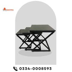 Nesting Table/Center Table/Coffee table/Round table/3 in 1 Table Set