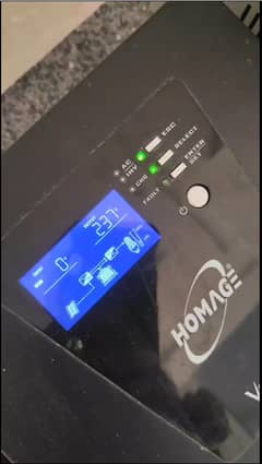 Homage Vertex 1000 watt inverter with solar charger controller