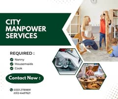 House maids , Nurse , Baby Sitter , Chef , Cook , Patient Care ,Drive