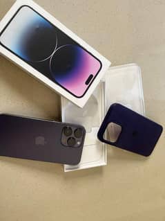 14 pro max PTA approved with box HK dual Sim 256 gb 10 by 10
