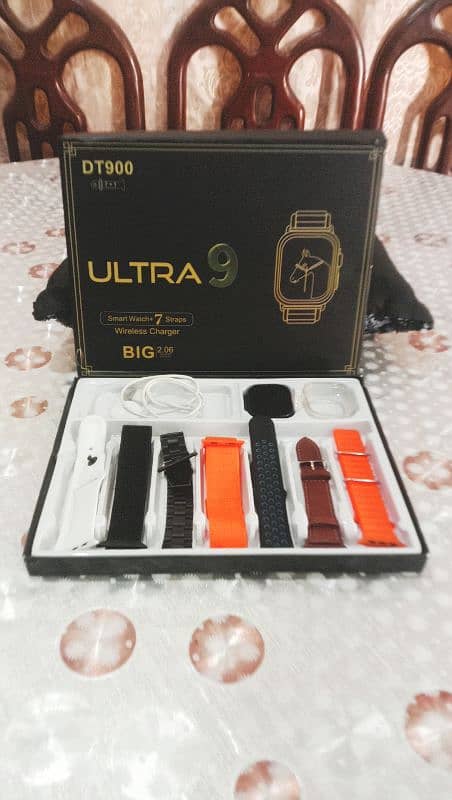 ULTRA9 SMART WATCH WITH 7 STRAPS 0