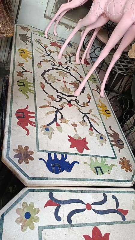 Marble top dining table imported antique Only dining table 1