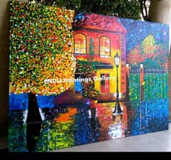 pallete knife work on canvas frame