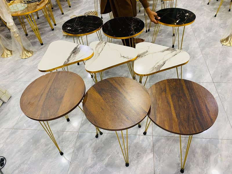 Coffee Table HIGH Gloss Nesting End Tables ( 3 in 1 Table Set ) 18