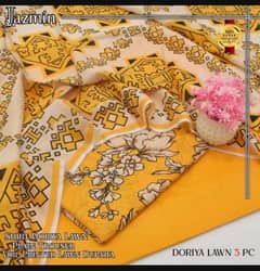3pcs women's unstitched digital print suit