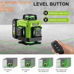 Green Cross Laser Liner 16 Lines +  Laser Distance Meter