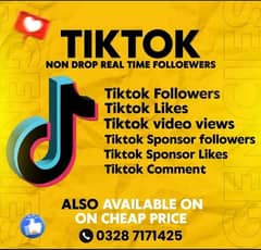 TikTok/Followers/Likes /Views/Instagram/Promotion SERVICES