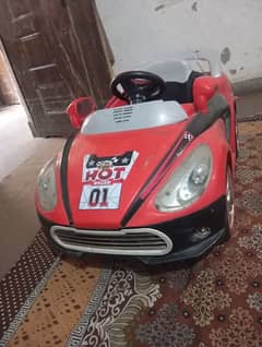 red charging car