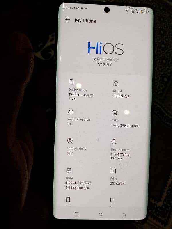 Tecno spark 20 pro plus+ 16/256 with box dual sim exchange possible 1