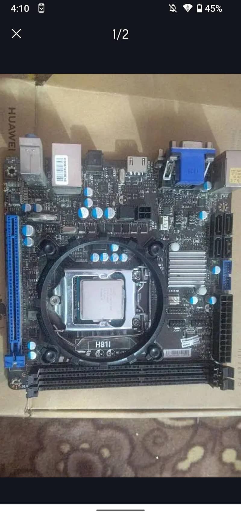 msi h81 motherboard plus core i3 4th Gen processor combo 0
