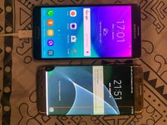 3 phones for sale SAMSUNG GALAXY NOTE 4,s7 edge INFINIX NOTE 7