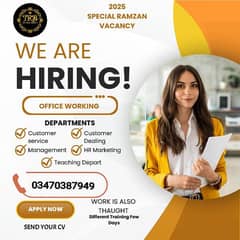 we are hiring new candidate person
