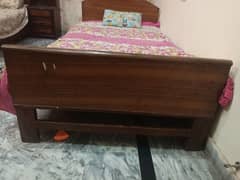 wooden bed